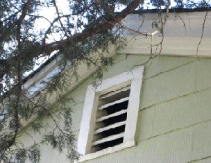 attic vents on an Upstate New York home