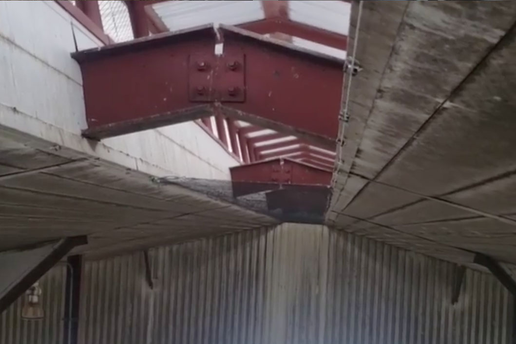 skylights over dairy barn