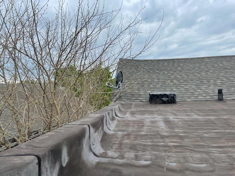 Rooftop of a house in Albany, New York